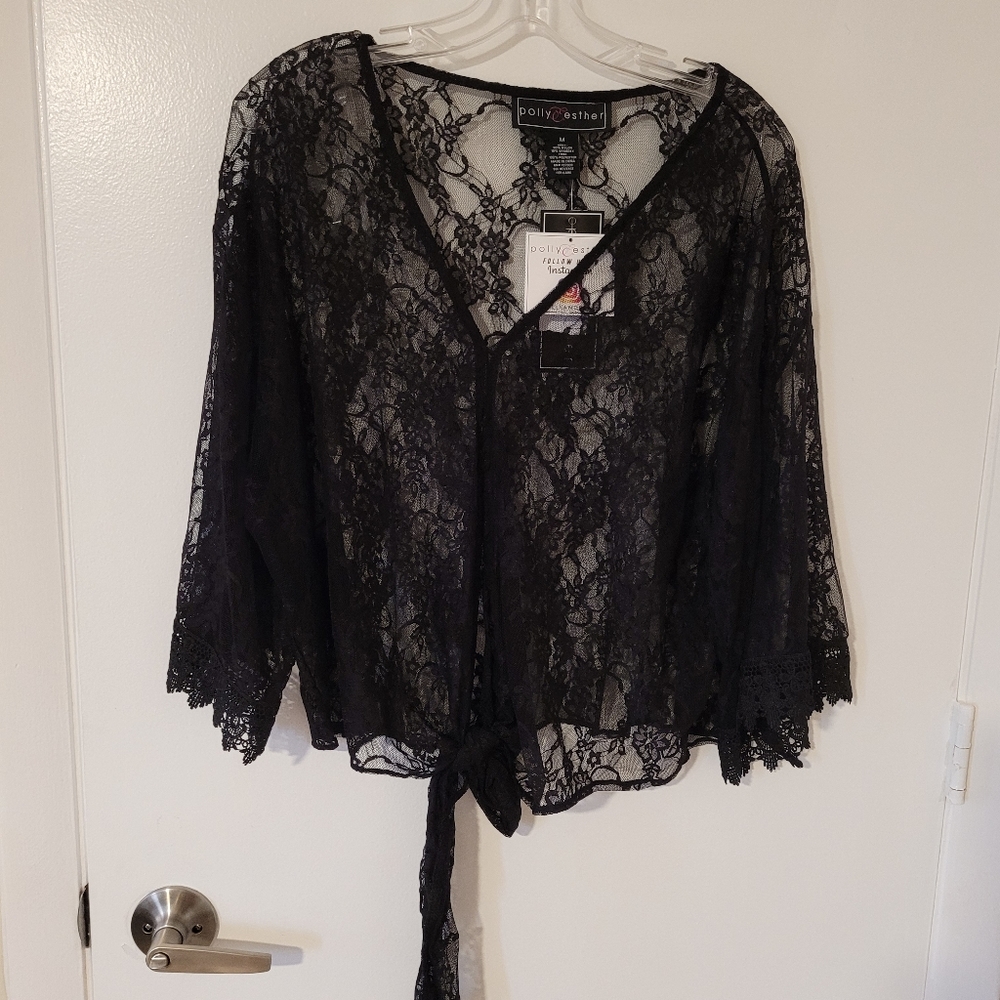 Black Lace Over Top